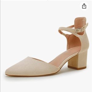 Fisace Ankle Strap Square Heel